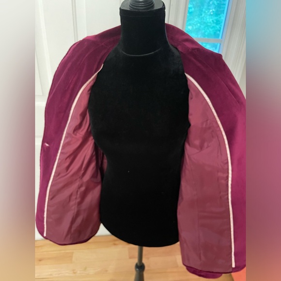 Monroe & Main Magenta Velvet Jacket Size 3X Fits Like 2X - Picture 2 of 4